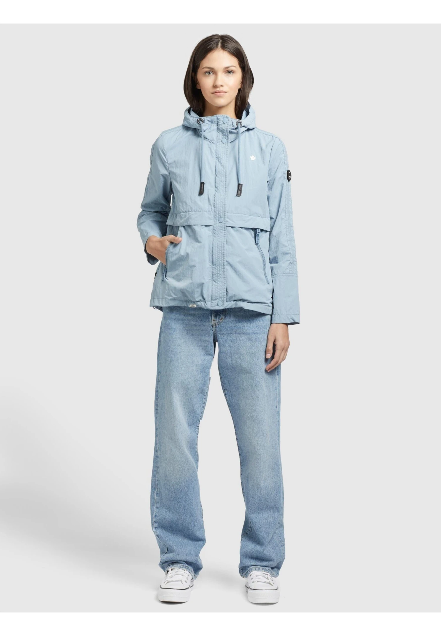 Khujo Zahira3 - Lichte Jas - Hellblau 2 Khujo Zahira3 - Lichte Jas - Hellblau - Afbeelding 2