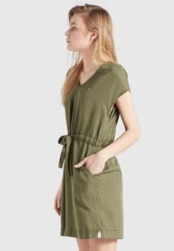 Khujo Anneli - Spijkerjurk - Khaki Gewaschen -Khujo Kleding Winkel 074f217253e34e5dbaae64a68b742c01