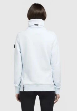 Khujo Tosta - Sweater Met Rits - Hellblau -Khujo Kleding Winkel 103f5e9189f94ef09a878cd4d11f1d9e