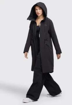 Khujo Marnia - Regenjas - Schwarz -Khujo Kleding Winkel 14f335883f6a405fa491868ee7d8a001