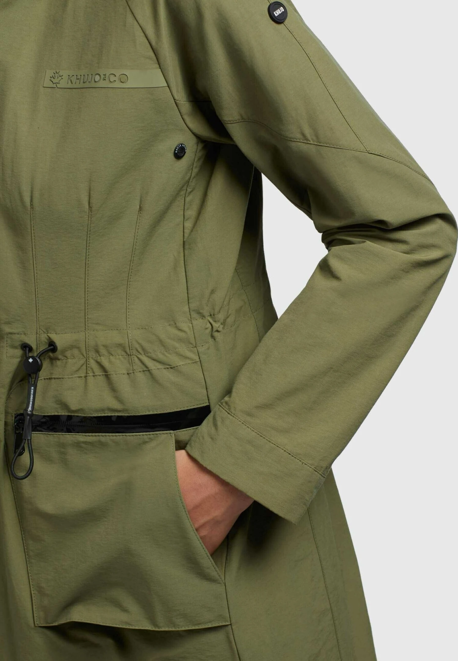 Khujo Levane - Regenjas - Olivgrün 7 Khujo Levane - Regenjas - Olivgrün - Afbeelding 7
