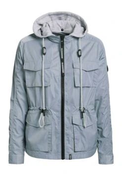 Khujo Flames - Lichte Jas - Blaugrau Hell -Khujo Kleding Winkel 271ec0f1b79d480f9e8b77e0131edb46