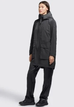 Khujo Mantel Ging - Halflange Jas - Schwarz -Khujo Kleding Winkel 2dc8b0bd4a314ed49baaca32d56a34ad