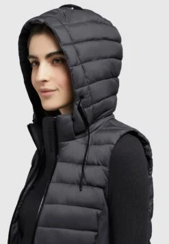 Khujo Weste Becca Matt - Bodywarmer - Schwarz -Khujo Kleding Winkel 33f49cad9f454d3baee7ef6cb10045e4