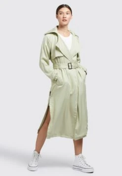 Khujo Garda - Trenchcoat - Blassgrün -Khujo Kleding Winkel 3aa6f9aec01447fc82637882abdfacf7