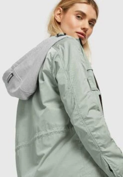 Khujo Flames - Lichte Jas - Blassgrün -Khujo Kleding Winkel 56dee82b9982443fa52ff00b41015822