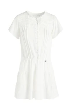 Khujo Kapua - Jurk - Weiß -Khujo Kleding Winkel 5c90478efc7b4b42a71108e42669353b