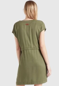 Khujo Anneli - Spijkerjurk - Khaki Gewaschen -Khujo Kleding Winkel 5deb8955c5b1467fa679622f2aba8a75