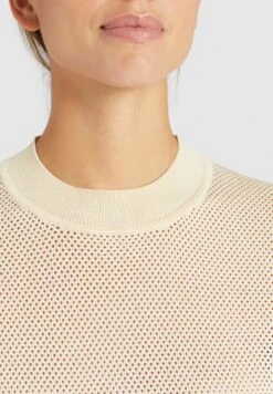 Khujo Chumane - T-Shirt Print - Sand/Dark Blue -Khujo Kleding Winkel 5e442e09911142baa6bfe2ec60f80666