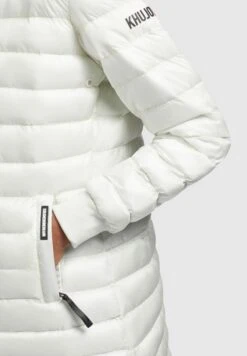Khujo Greta Shiny - Jas - Cremeweiß -Khujo Kleding Winkel 7f80f288ec494b44a4884e373a6389ad