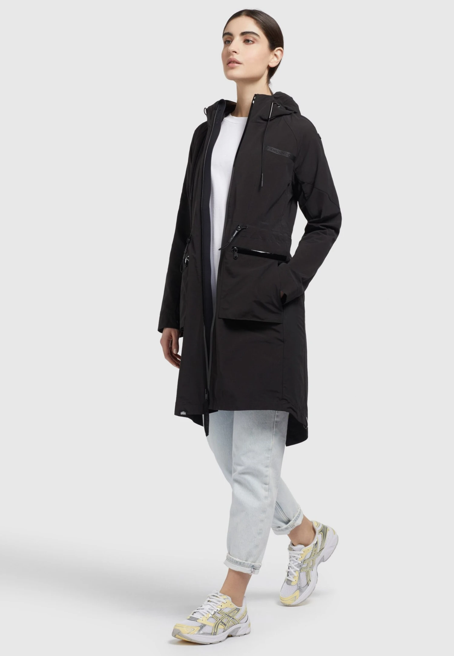 Khujo Levane - Regenjas - Schwarz 2 Khujo Levane - Regenjas - Schwarz - Afbeelding 2