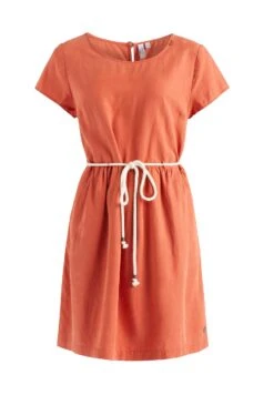 Khujo Asba - Jurk - Terrakotta -Khujo Kleding Winkel 9815996b53f74848ad40097cf3e3ca6e