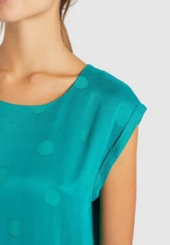 Khujo Margarita - Jurk - Türkis -Khujo Kleding Winkel a40a3c661b434153ac1ef2b743211e9a