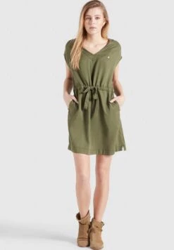 Khujo Anneli - Spijkerjurk - Khaki Gewaschen -Khujo Kleding Winkel ab5b42d7a9ec41249def156244fa4101