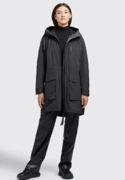 Khujo Mantel Ging - Halflange Jas - Schwarz -Khujo Kleding Winkel cc443689df734a76aab8dbc2ff6d48a5