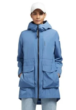 Khujo Mantel Ging - Halflange Jas - Blau -Khujo Kleding Winkel d8cb7a741087415aa21d1a5a7eeddb14