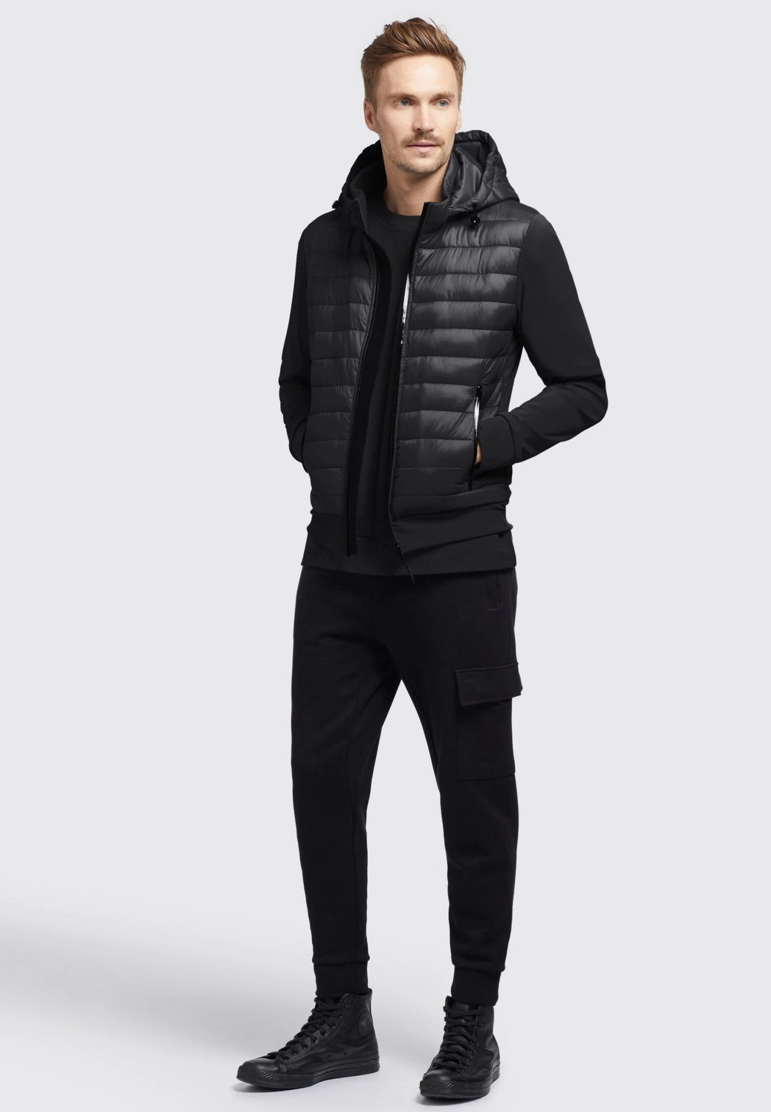 Khujo Bolt Matt - Jas - Schwarz 2 Khujo Bolt Matt - Jas - Schwarz - Afbeelding 2