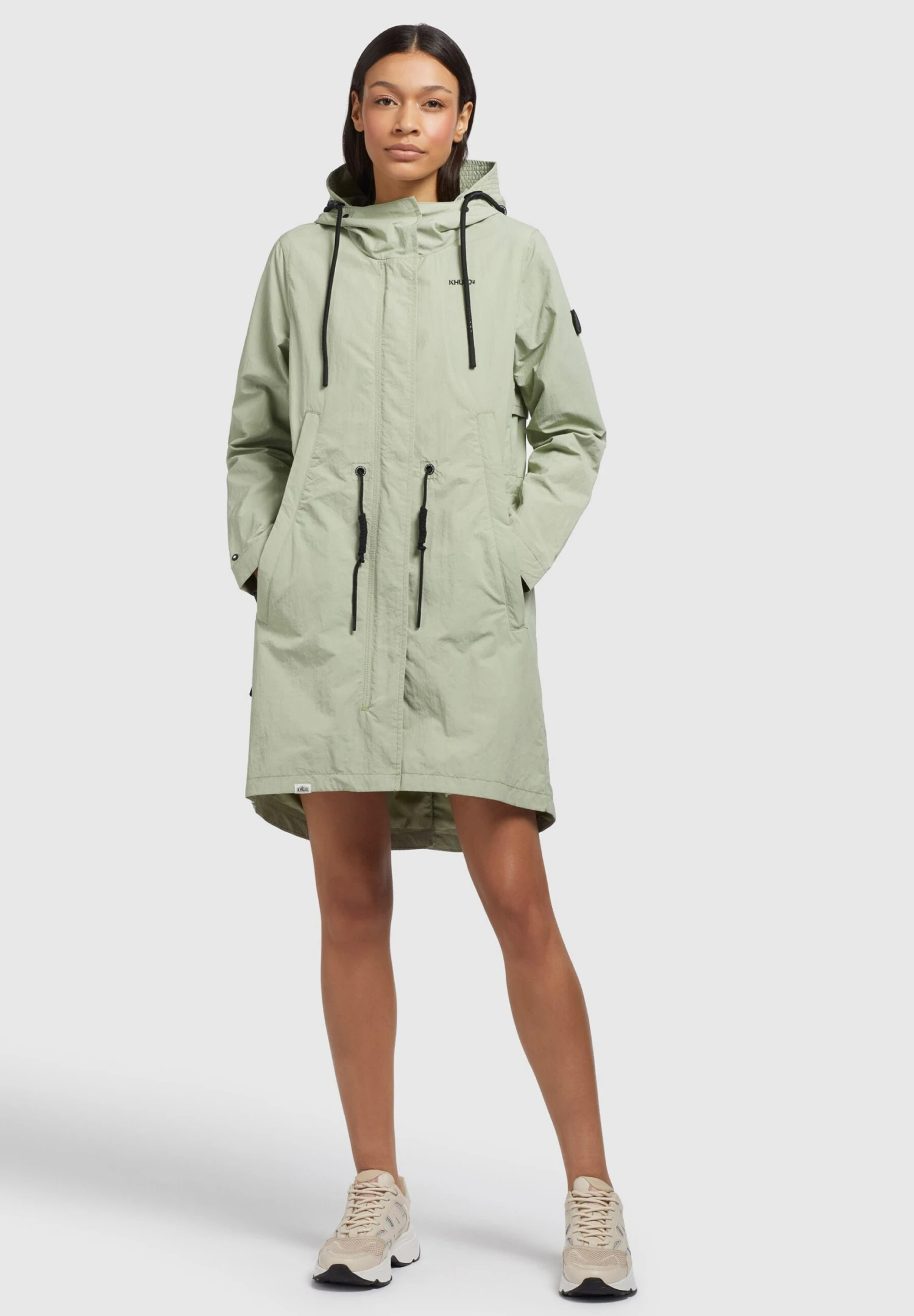 Khujo Adda - Halflange Jas - Blassgrün 2 Khujo Adda - Halflange Jas - Blassgrün - Afbeelding 2