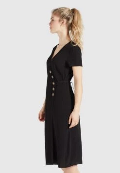 Khujo Porgy - Jurk - Schwarz -Khujo Kleding Winkel e624881ade3d4fafaf887f94729f2cbf